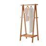 Removable A-Frame Shelves Cherry Wood Storage Coat Rack Image - 13