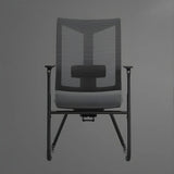 Removable Arms Black Ergonomic Mesh Office Chairs Image - 13