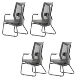 Removable Arms Black Ergonomic Mesh Office Chairs Image - 4