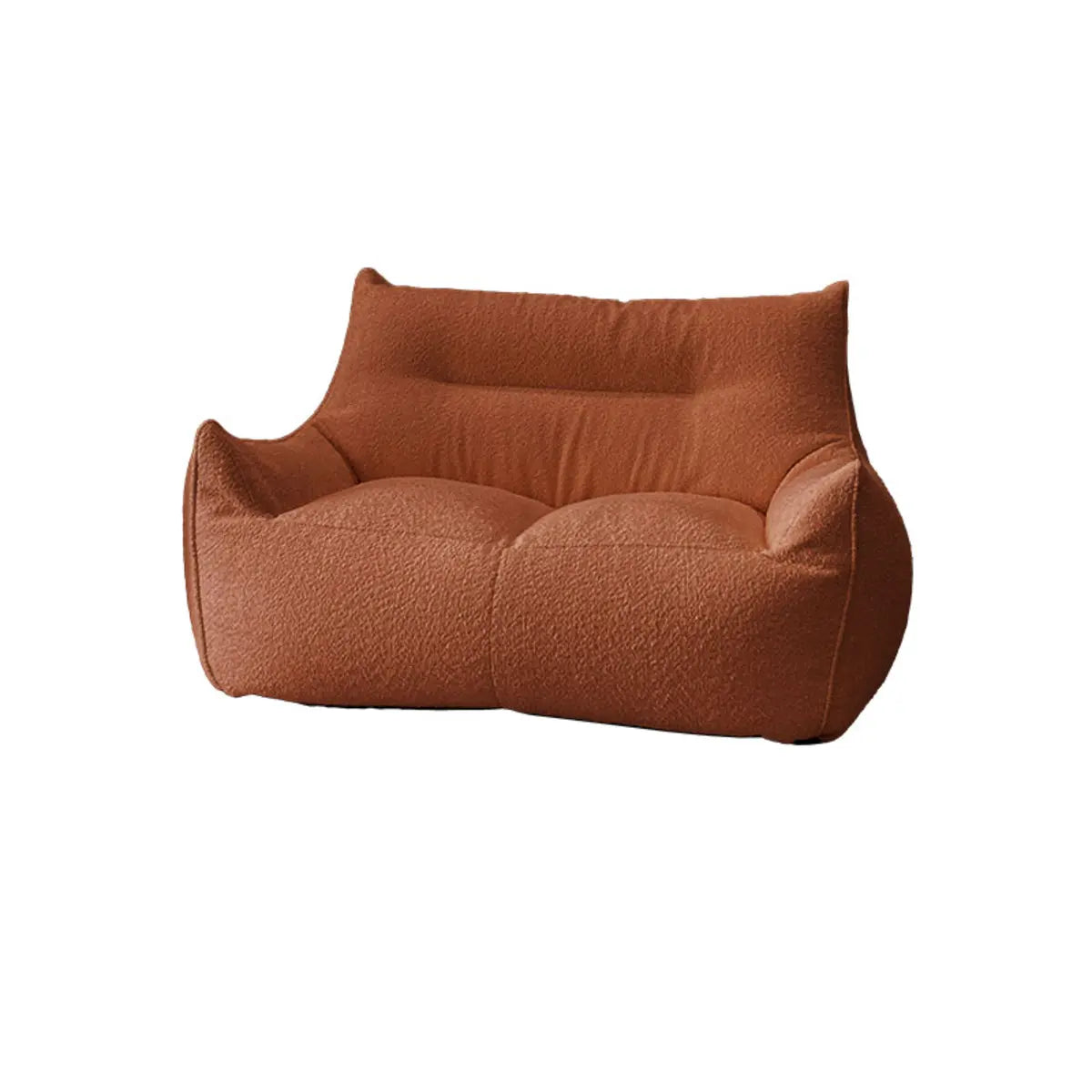 Removable Cover Beige Large Sherpa Lounge Bean Bag Image - 19