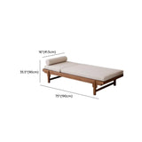 Removable Cushions Reclining Adjustable Armless Chaise #size