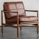 Removable Cushions Water Resistant Leather Arm Chair Image - 6