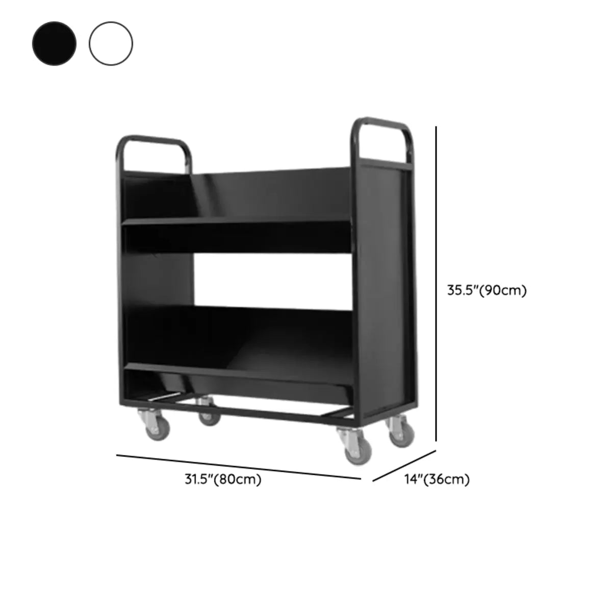 Removable Freestanding White Metal Handle Utility Carts 