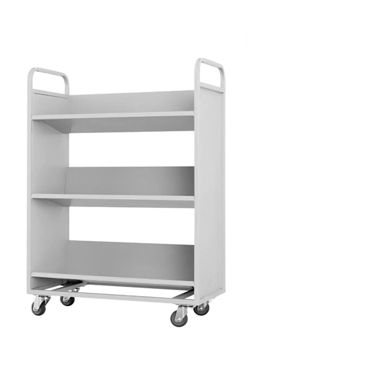 Removable Freestanding White Metal Handle Utility Carts Image - 3