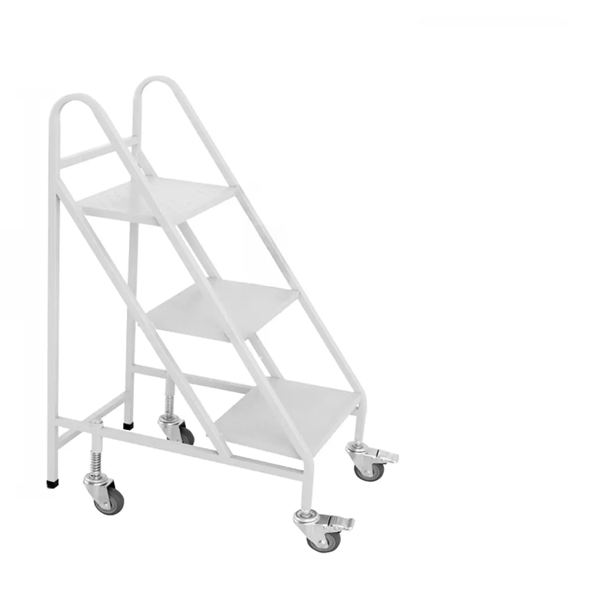 Removable Freestanding White Metal Handle Utility Carts Image - 7