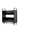 Removable Freestanding White Metal Handle Utility Carts Image - 9