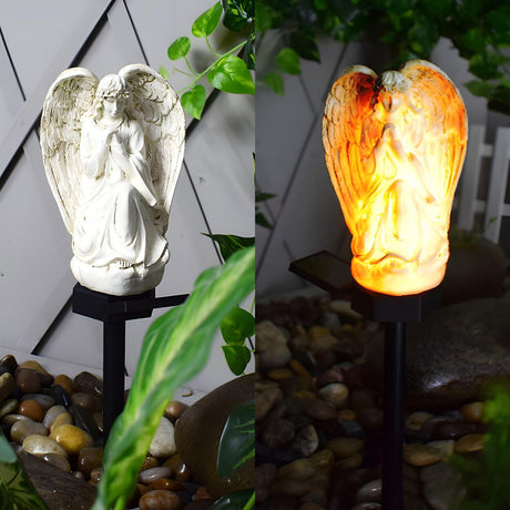 Resin Angel Shape LED Lawn Light Landscape Lighting Image - 2