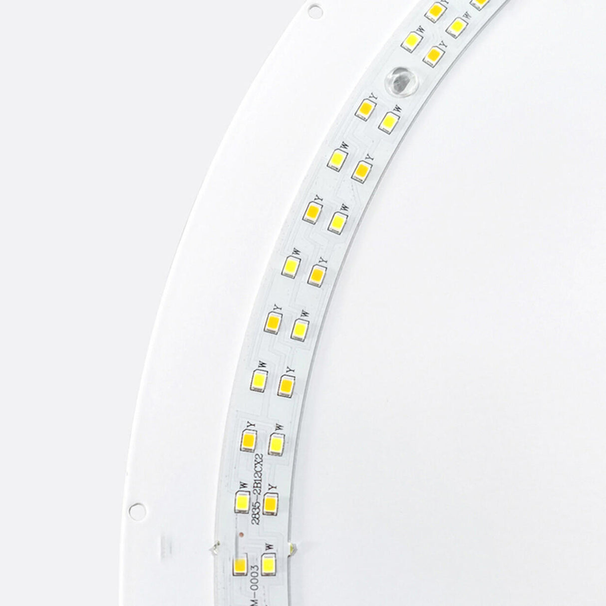 Resin White Circular Wave Flush Mount Ceiling Light Image - 11