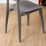 Restaurant Armless Open Back Square Acrylic Dining Chair Image - 10