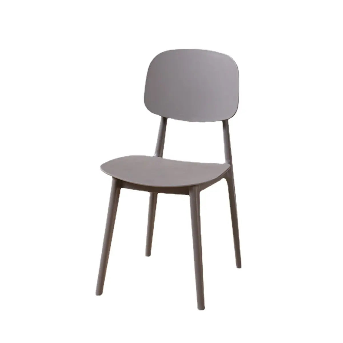 Restaurant Armless Open Back Square Acrylic Dining Chair Image - 5