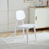 Restaurant Armless Open Back Square Acrylic Dining Chair Image - 6