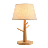 Retro Branch-Shaped Wooden Base Bedside Table Lamp Image - 5