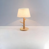 Retro Branch-Shaped Wooden Base Bedside Table Lamp Image - 6