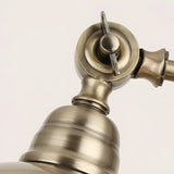 Retro Brass Arc Metal Table Lamp with Rocker Switch Image - 7