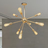 Retro Copper Sputnik Exposed Bulbs Pendant Chandelier Image - 26