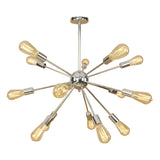 Retro Copper Sputnik Exposed Bulbs Pendant Chandelier Image - 34