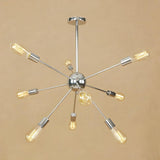 Retro Copper Sputnik Exposed Bulbs Pendant Chandelier Image - 39