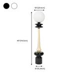 Retro Globe Artistic Black Living Room Floor Lamp #size