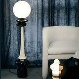 Retro Globe Artistic Black Living Room Floor Lamp Image - 3