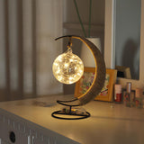 Retro Moon and Globe Artistic Battery Night Light Image - 5