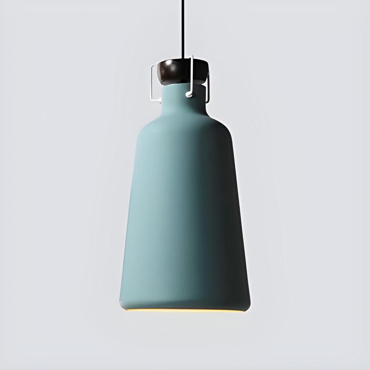 Retro Nordic Orange Bottle Metal Jar Kitchen Pendant Light Image - 5