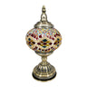 Retro Turkish Mosaic Globe Stained Glass Table Lamp Image - 5