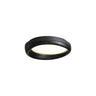 Retro Walnut Circular Wood Flush Mount Ceiling Light Image - 5