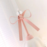 Romantic Bedroom Pink Bow Ceramics Floral Pendant Light Image - 10