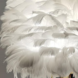 Romantic Feather Shade Creative Tripod Base Table Lamp Image - 12