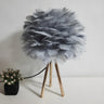 Romantic Feather Shade Creative Tripod Base Table Lamp Image - 2