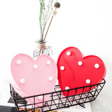 Romantic Heart-Shaped Remote Bedroom Night Light Image - 1