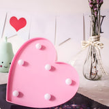 Romantic Heart-Shaped Remote Bedroom Night Light Image - 5