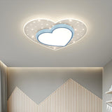 Romantic Loving Heart LED Flush Mount Ceiling Light Image - 1