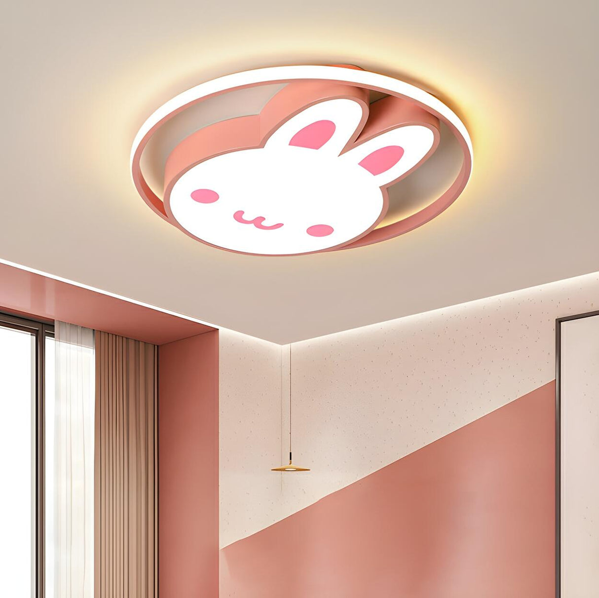 Romantic Loving Heart LED Flush Mount Ceiling Light Image - 11