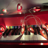 Romantic Wooden Heart-Shaped LED String Lights Image - 2