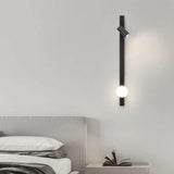 Rotatable Black Globe and Cylinder Modern Wall Sconce Image - 3