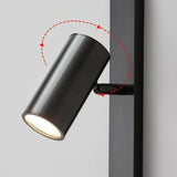 Rotatable Black Globe and Cylinder Modern Wall Sconce Image - 8