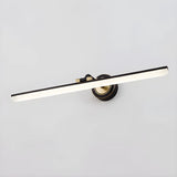 Rotatable Black Modern Cylinder Metal Vanity Light Image - 2