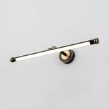 Rotatable Black Modern Cylinder Metal Vanity Light Image - 7