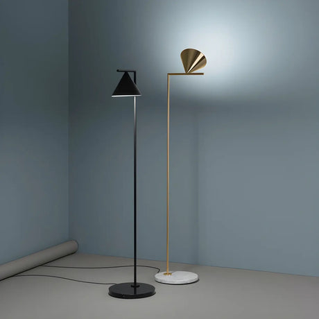 Rotatable Cone Metal Stand Simple LED Floor Lamp Image - 2