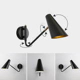 Rotatable Contemporary White Cone Wall Sconce Light Image - 16