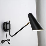 Rotatable Contemporary White Cone Wall Sconce Light Image - 17