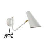 Rotatable Contemporary White Cone Wall Sconce Light Image - 6