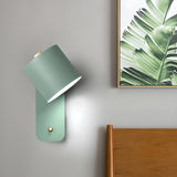 Rotatable Cylinder Metal LED Wall Sconce Lights Image - 2