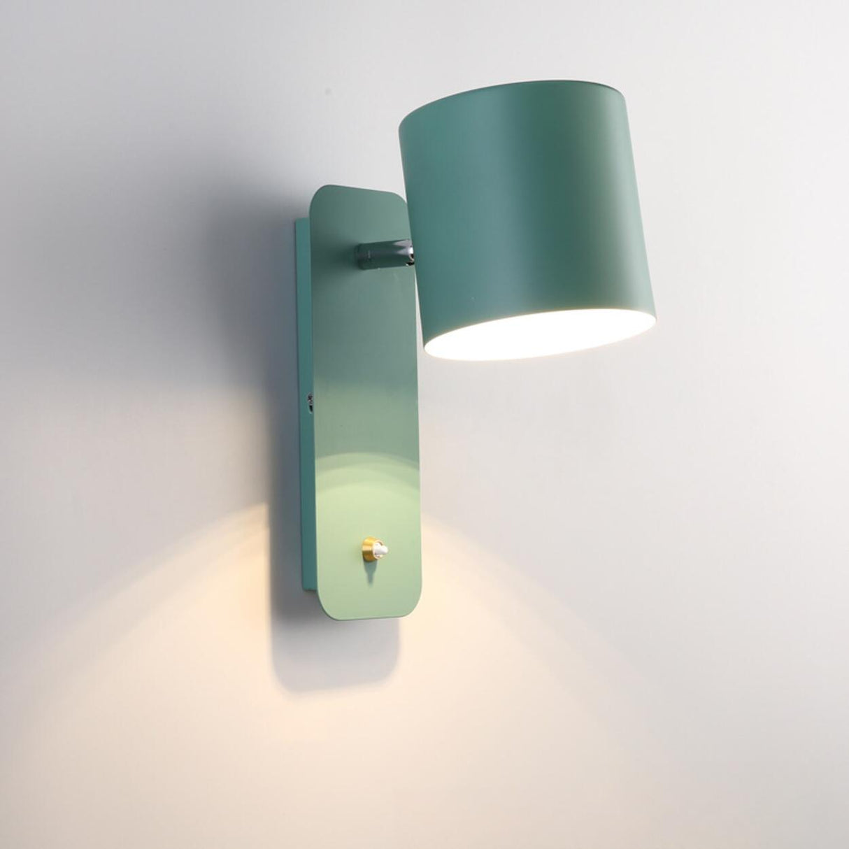 Rotatable Cylinder Metal LED Wall Sconce Lights Image - 4