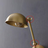 Rotatable Gold Dome LED Metal Vanity Light Fixture Image - 7