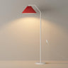 Rotatable Pleated Contemporary Metal Floor Lamp Image - 2