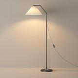 Rotatable Pleated Contemporary Metal Floor Lamp Image - 7