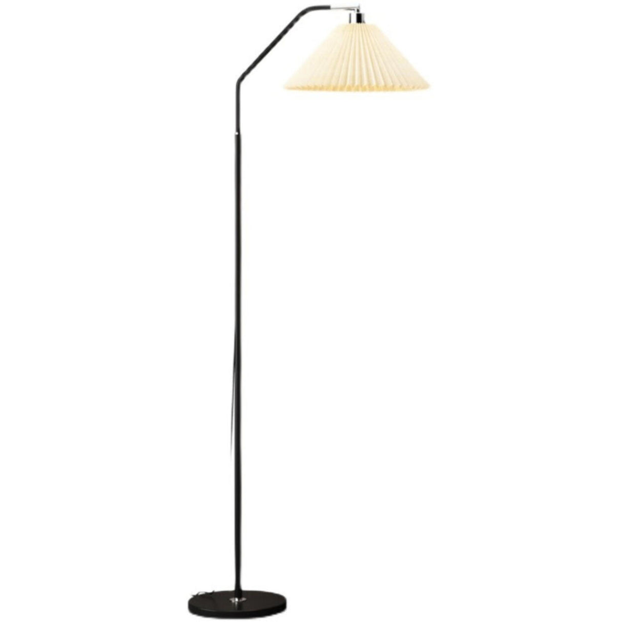 Rotatable Pleated Contemporary Metal Floor Lamp Image - 8