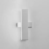 Rotatable Rectangular White Bedroom Wall Sconce Image - 4